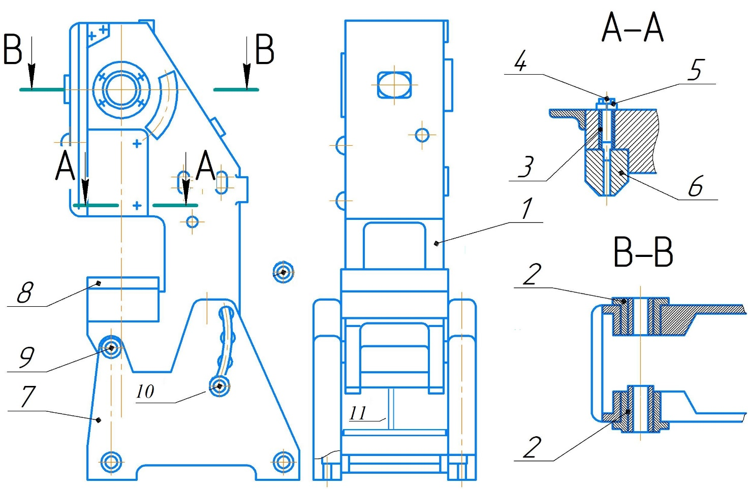 Рис.1 Общий вид наклоняемого пресса PK-2322