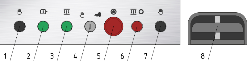 Рис.11А Пульт и педаль управления PK-2329