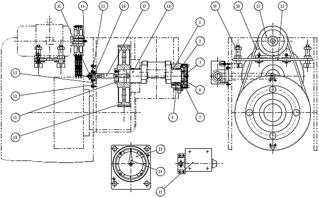 Рис.17 Привод пресса MC1 - рисунок 1