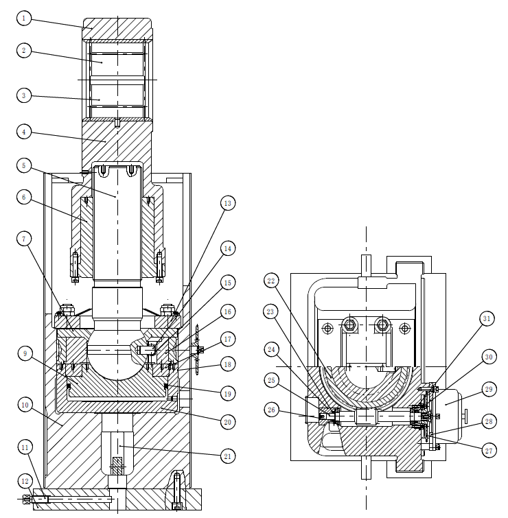 Рис. Ползун пресса MC1