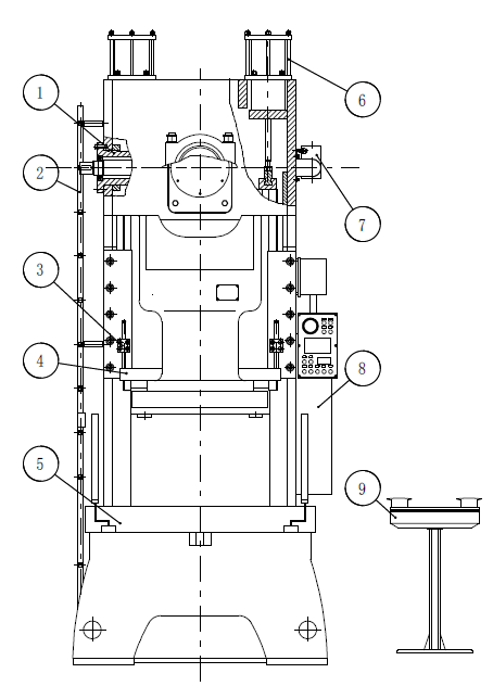 Рис. Составные части пресса MC1 - рисунок 1